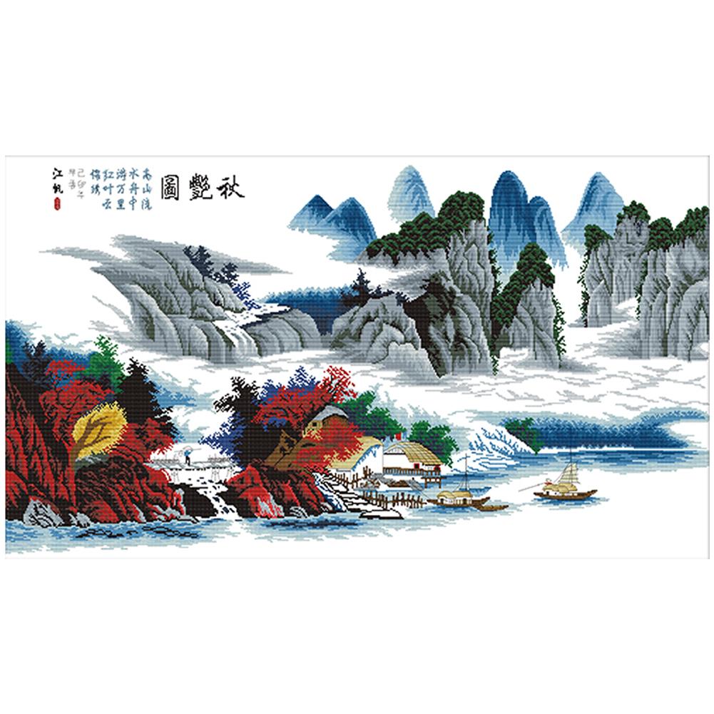 

Autumn Yantu - 14CT Stamped Cross Stitch - 100*60cm (Big Size), 501 Original