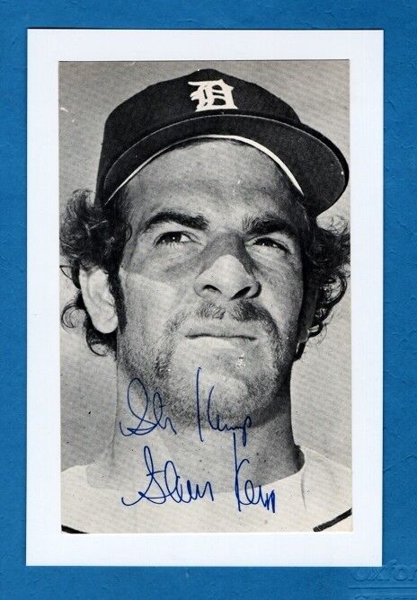 1980 STEVE KEMP-DETROIT TIGERS VINTAGE AUTOGRAPHED 4X6 GLOSSY Photo Poster painting