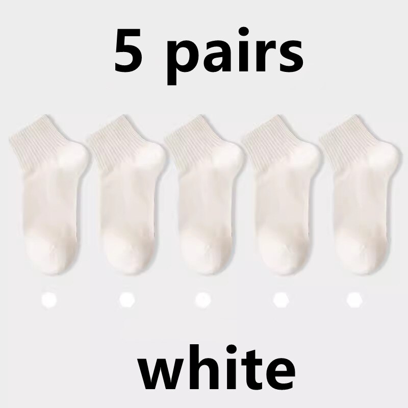 Multiplewell 5 Pairs of High-Quality Cotton Mid-Calf Socks for Men Athletic and Casual Cotton Socks for Any Occasion