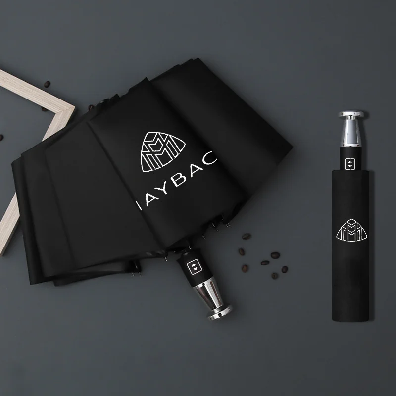  VIP business folding 10-bone black plastic umbrella