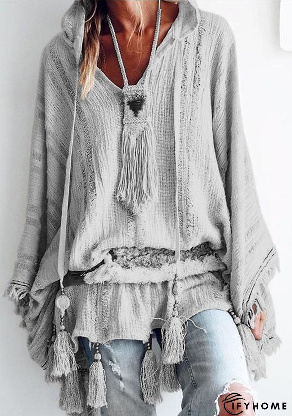 zolucky Long Sleeve Casual Cloak | IFYHOME