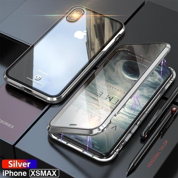 Upgraded Two Side Tempered Glass Magnetic Adsorption Phone Case for iPhone X XS XS Max XR 8 8Plus 7 7Plus