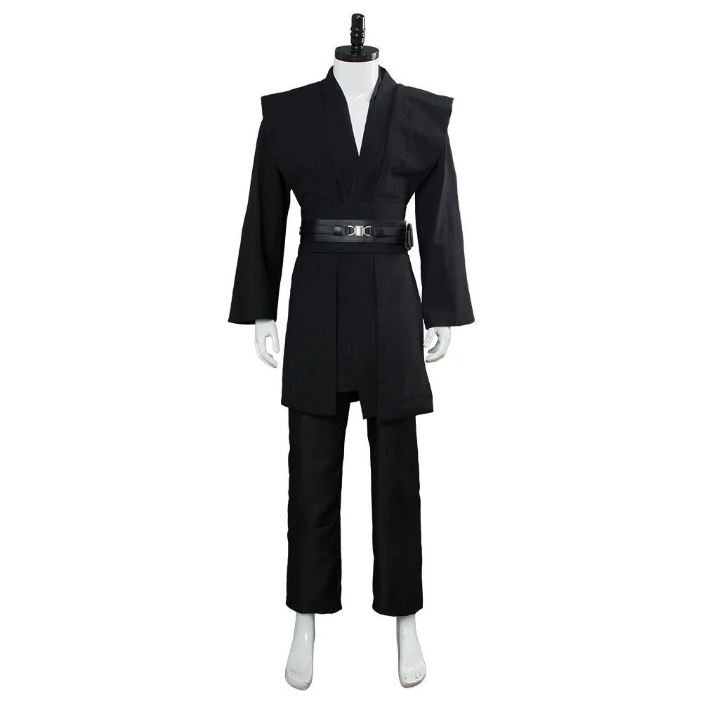 SW Kenobi Jedi Tunic Cosplay Costume Black Version No Cloak