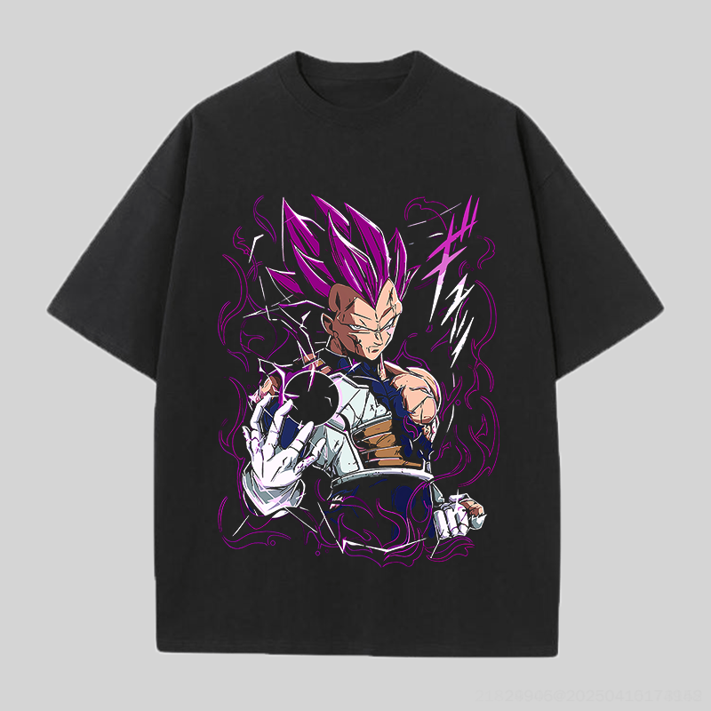  Dragon Ball Vegeta Printed Unisex Oversized T-shirts