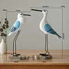 Mediterranean Vintage 3D Seabird Decorative Ornament (Pair)