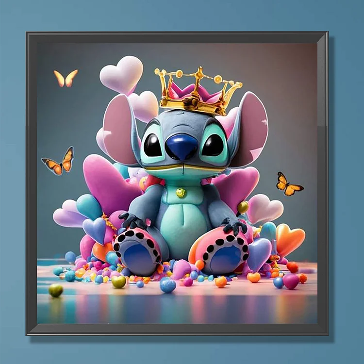 Stitch And Angel Characters - Diamond Paintings 