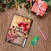 2 St&uuml;ck 50-seitiges A5 Blumen und Text Diamond Painting Notizbuch f&uuml;r Erwachsene Geschenk