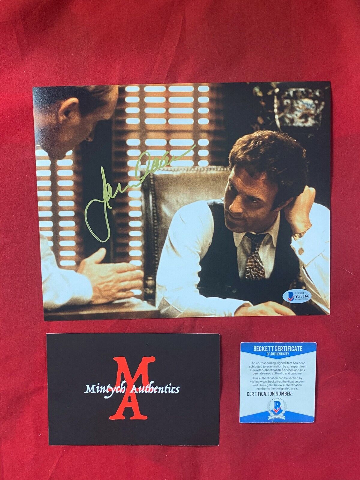 JAMES CAAN AUTOGRAPHED SIGNED 8x10 Photo Poster painting! THE GODFATHER! BECKETT COA! SONNY!