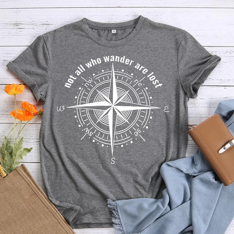 Not all who wander are lost T-Shirt Tee -03111-Annaletters