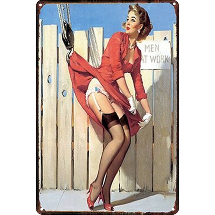Fille - Enseigne Vintage Métallique/enseignes en bois - 20*30cm/30*40cm