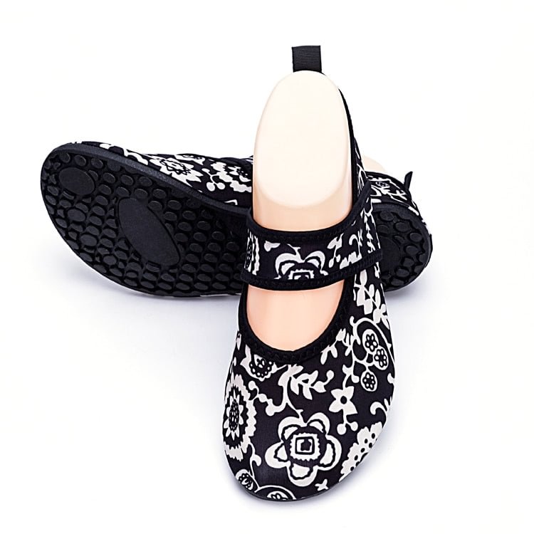 ZZFABER Floral Barefoot Ballerina For Women Barefoot Shoes Ladies Soft Natural Shoes Female Slippers  Flexible Flats