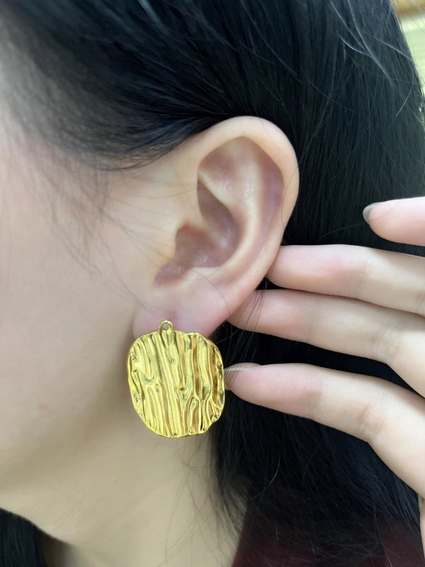 1 Pair Exaggerated Luxurious Minimalist Geometric 304 Stainless Steel Imitation Gold  Ear Studs