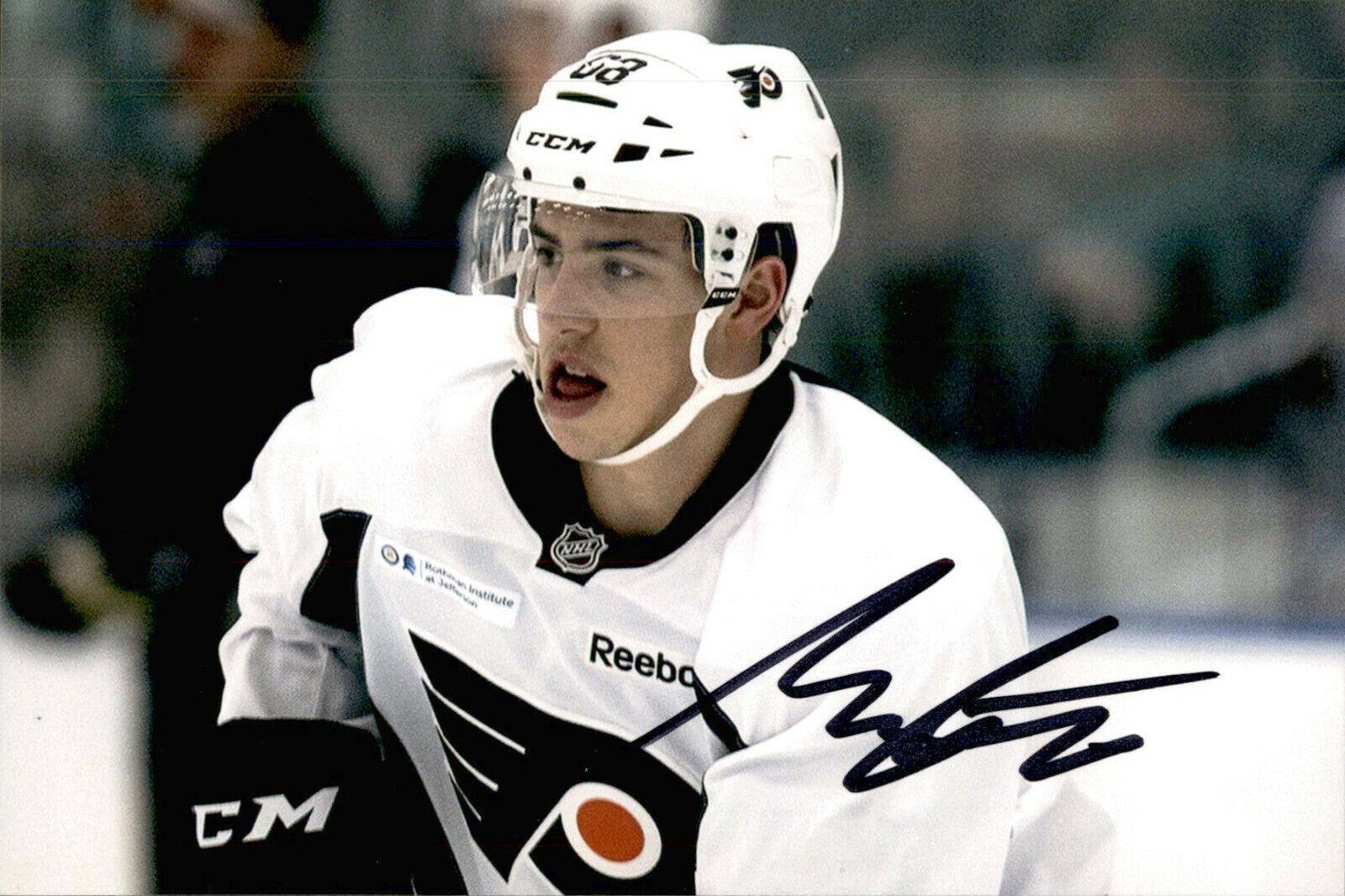 Morgan Frost SIGNED 4x6 Photo Poster painting PHILADELPHIA FLYERS #3