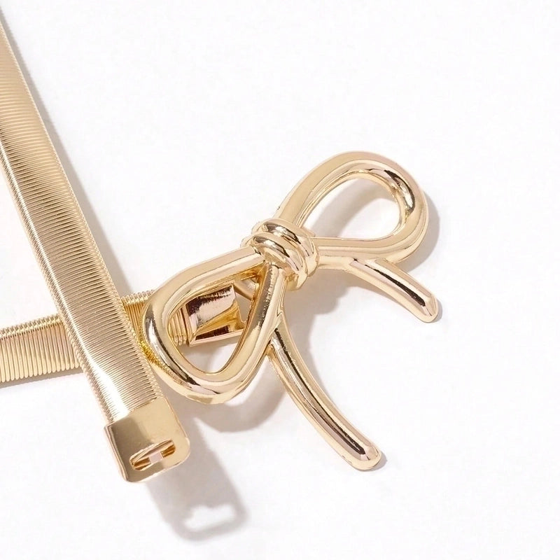 Lady Bow Knot Alloy Women’s Chain Belts