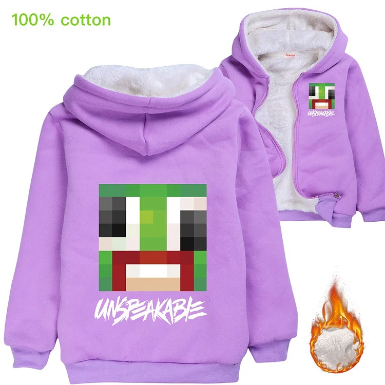 Unspeakable Kids' Cotton Coat - Fun Cartoon and TV Series Theme Patterns Available!-Mayoulove