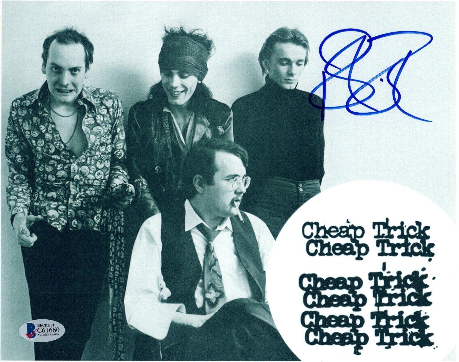 Robin Zander Signed Autographed 8x10 Photo Poster painting CHEAP TRICK Beckett BAS COA