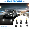100pcs TR-413 Snap In Short Black Rubber Valve Stems TR413 Tubeless Valves