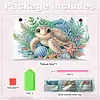 (25cm)Sea Turtle PU DIY Diamond Painting Tissue Box for Beginners Adults Home