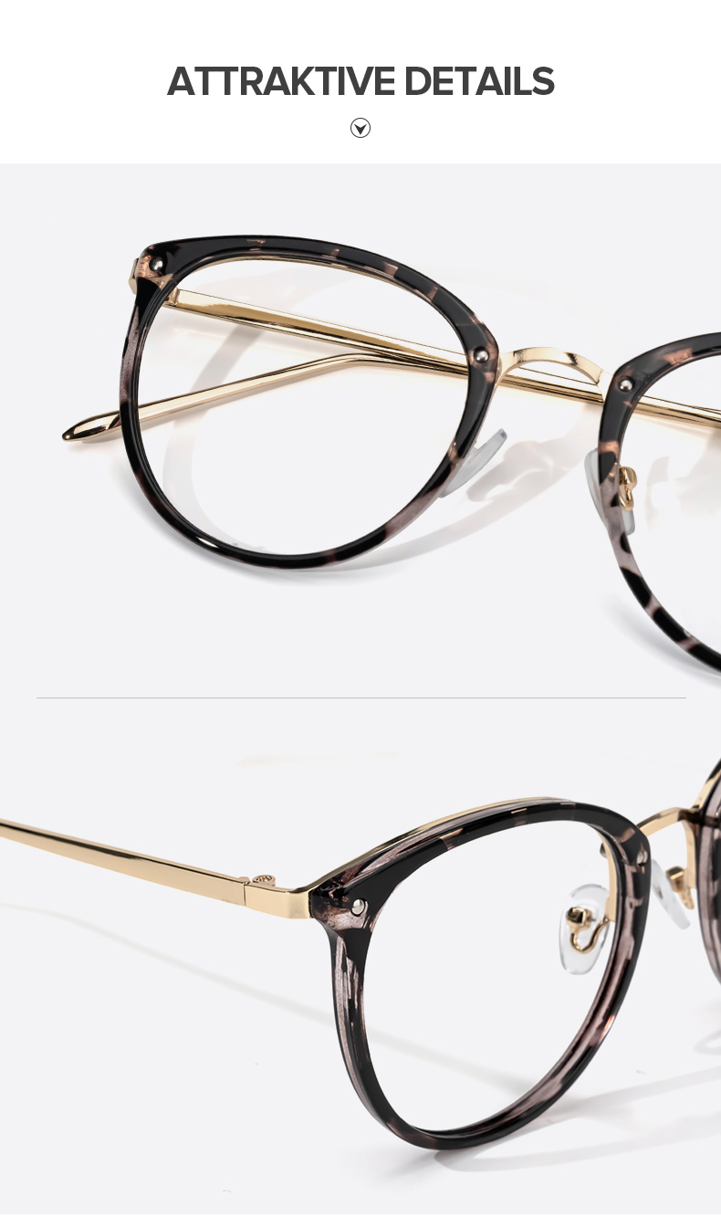 Abbas Schwarz-Tortoise Rund Brille