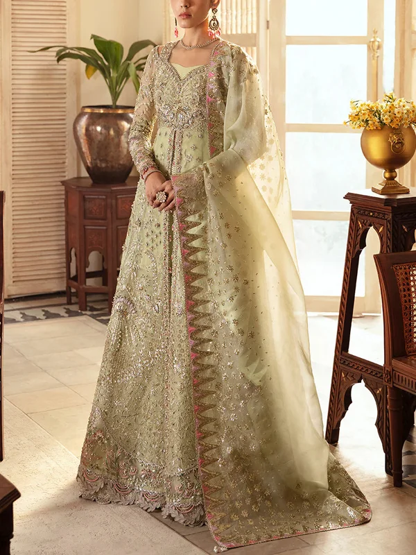 Sequined Mesh Embroidered Dress