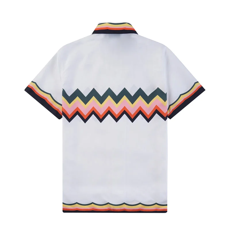 Casablanca 2023 new silk short-sleeved shirt