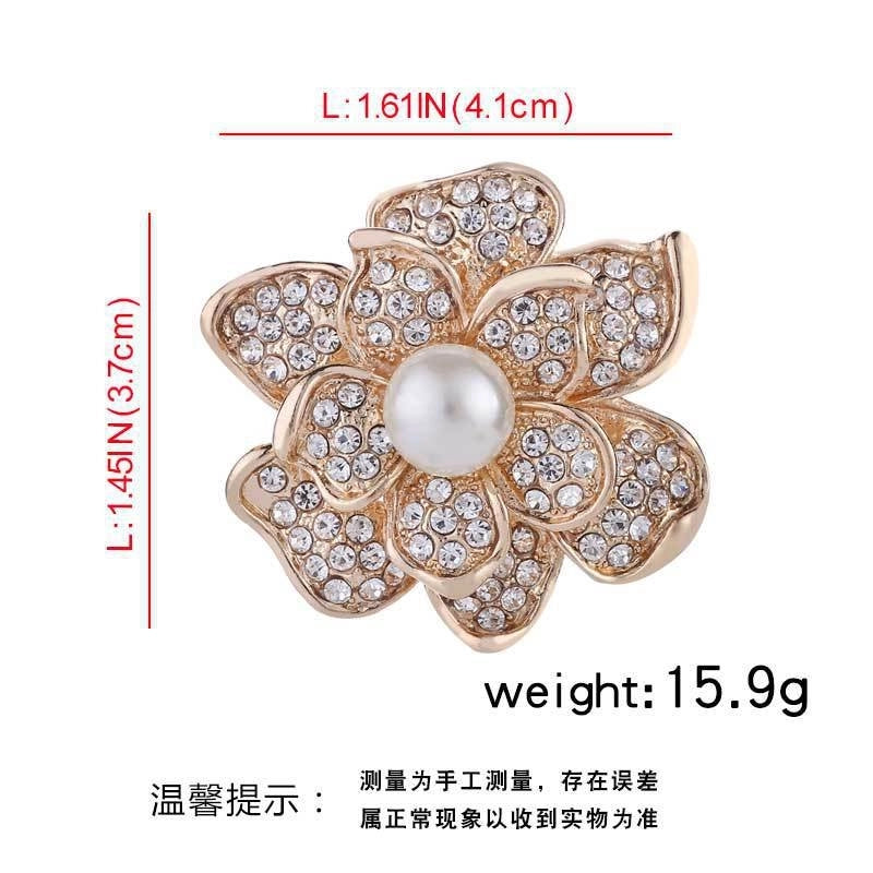 Elegant Glam Pin Heart Shape Flower Bow Knot Alloy Plating Artificial Pearls Women’s Brooches