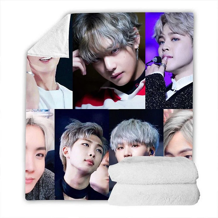 방탄소년단 Flannel Child's Nap Blanket