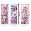 3Pcs Special Shaped Pink Daisies 5D DIY Diamond Art Book Mark for Home Office