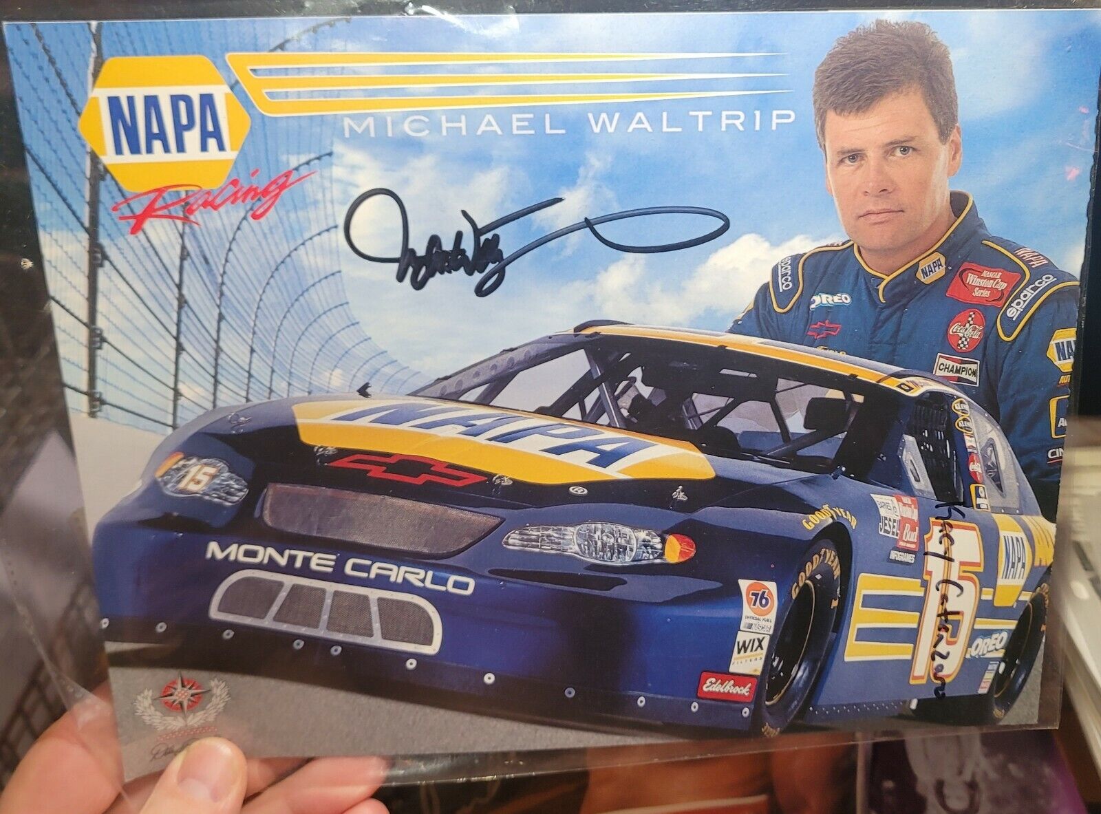 Michael Waltrip Nascar #55 authentic hand signed autographed 8x10