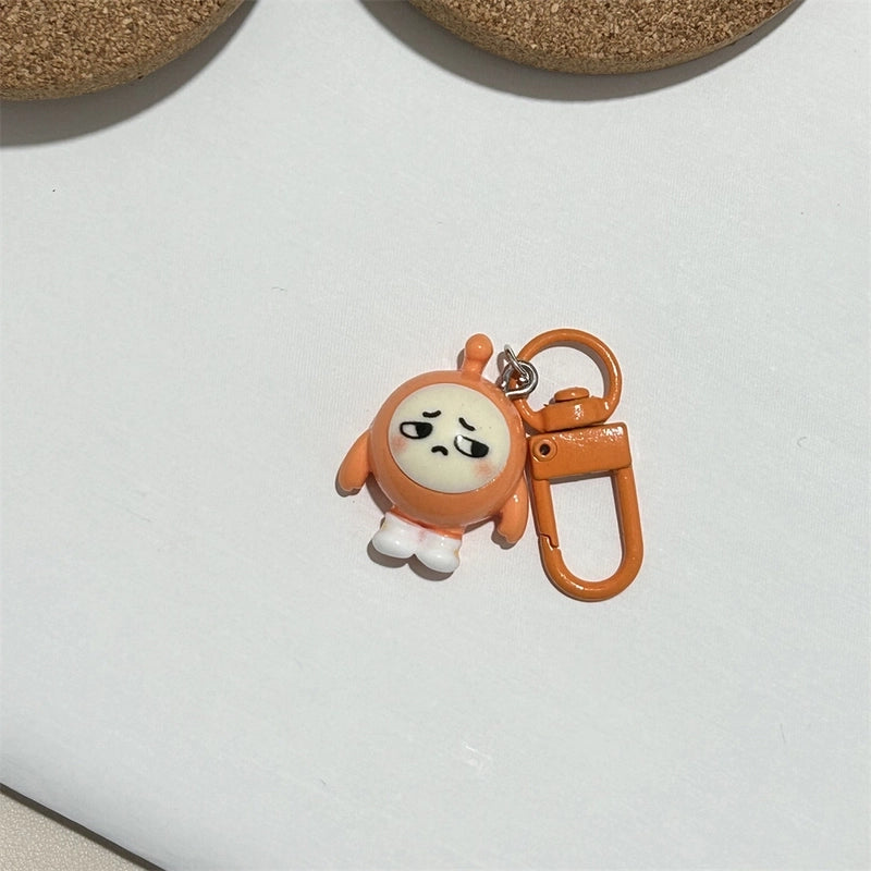 Colorful Keychain Egg Party Pendant Cyber Celebrity Cartoon Hanging Ornaments Strange Cute Egg Matching Girls’ Accessories