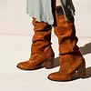 Daily Low Heel Leather Boots
