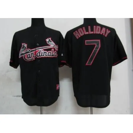 Cardinals #7 Matt Holliday Black Fashion Stitched MLB Jersey