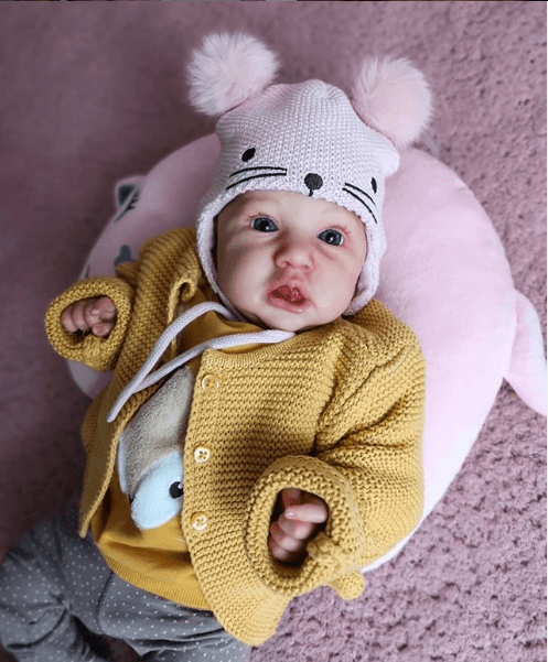 Cute Little 12'' Mini Enid Realistic Full Silicone Reborn Baby Doll Girl by Creativegiftss® 2024 -Creativegiftss® - [product_tag] RSAJ-Creativegiftss®
