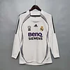 2006-2007 Retro Long Sleeve Real Madrid Home Football Shirt 1:1 Thai Quality