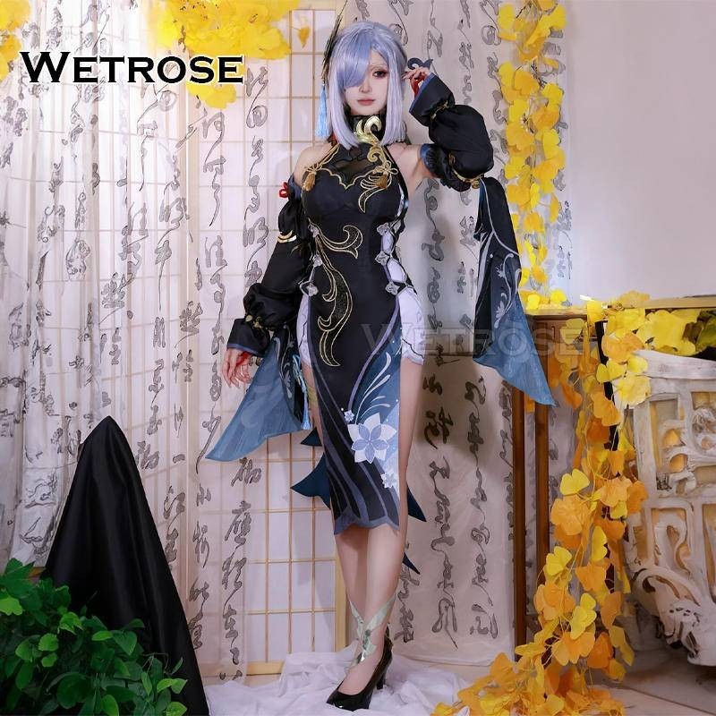 [Wetrose] Shenhe 2024 New Year Outfit Cosplay Costume Genshin Impact ...