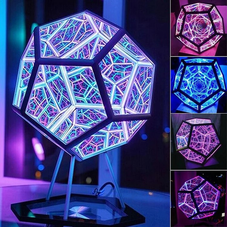 Mirror Dodecahedron Table Lamp - Appledas