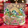 (US Only)6PCS DIY Xmas Diamond Art Greeting Cards Congratulations Cards & Gifts (Turtle)