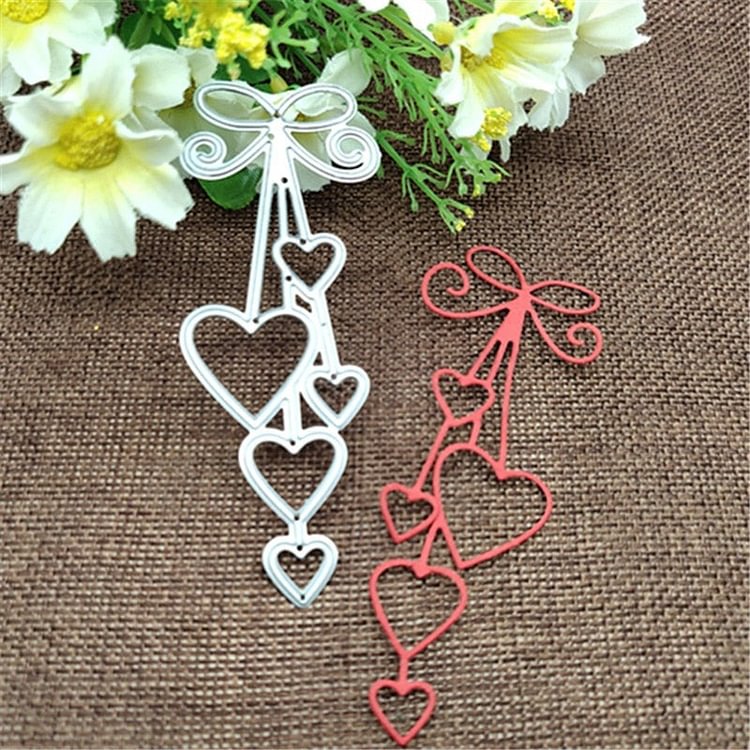 Heart Love heart bow tie Metal Cutting Dies for DIY Scrapbooking Album Paper Cards Decorative Crafts Embossing Die Cuts