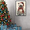 (40*60cm)Christmas Kitty - Full Round Drill Diamond Painting
