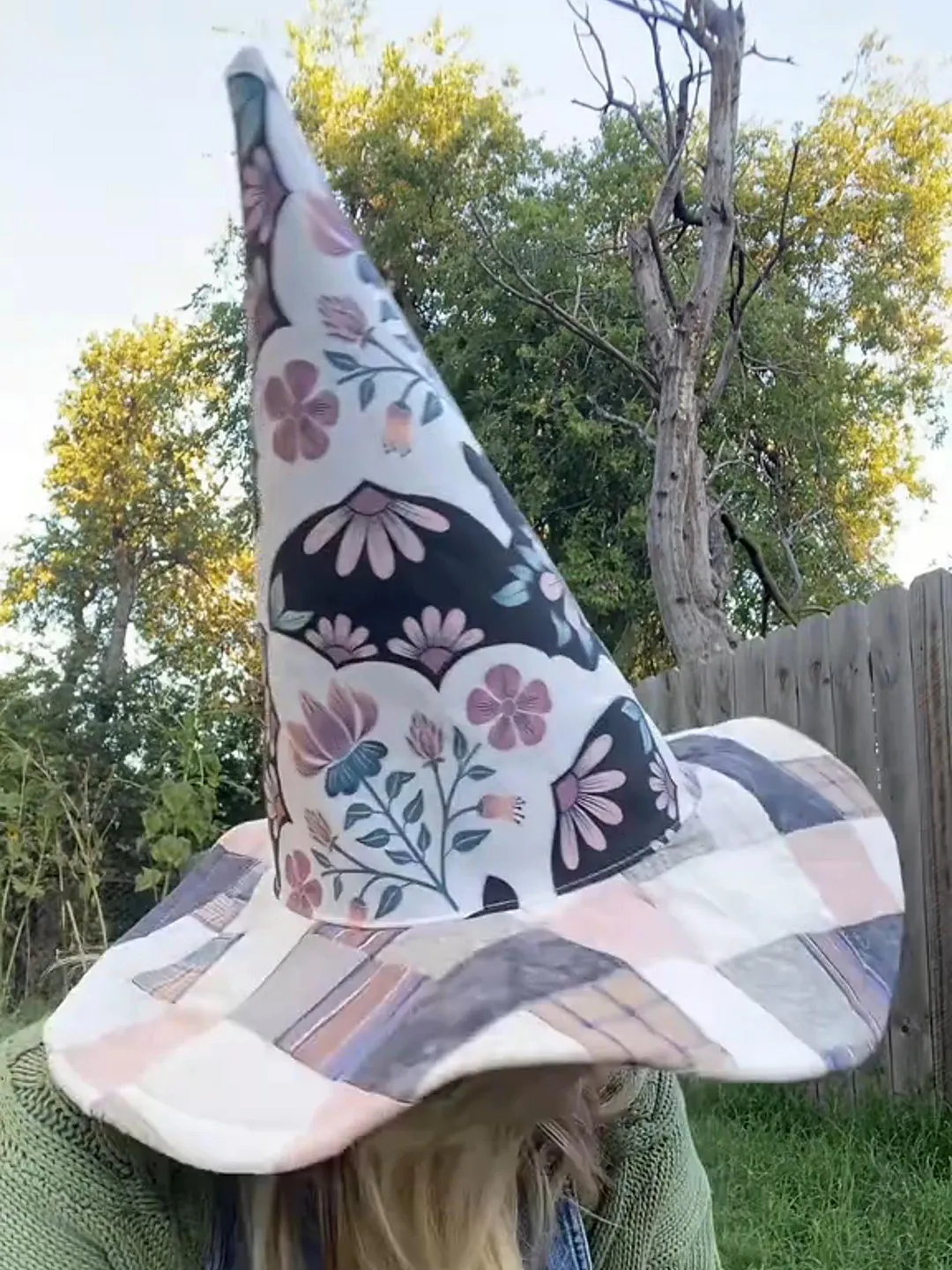 The Quilted Witch Hat | Handcrafted Folk Art Hat