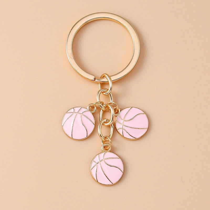 Casual Minimalist Basketball Alloy Bag Pendant Keychain