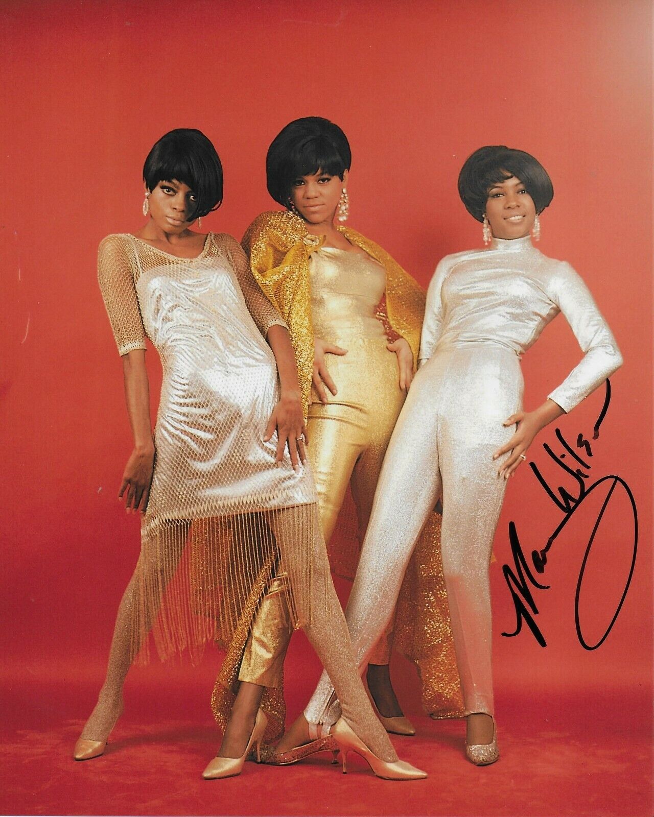 Mary Wilson The Supremes Original 8x10 Photo Poster painting #8 signed at the Hollywood Show