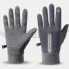 Gants imperm&eacute;ables antid&eacute;rapants r&eacute;sistants au froid pour &eacute;cran tactile