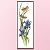 Bird Flower - 9CT Partial Beaded Cross Stitch Kit(16x53cm)