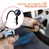 Digital Air Compressor LCD Display Air Line Clip-on Tyre Pump for SUV Truck Bike