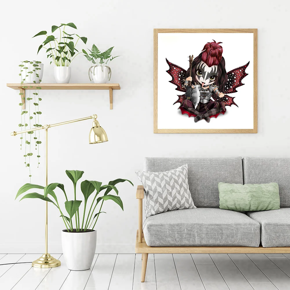 Full Round Diamond Painting 30*30cm - Big Eyes Doll