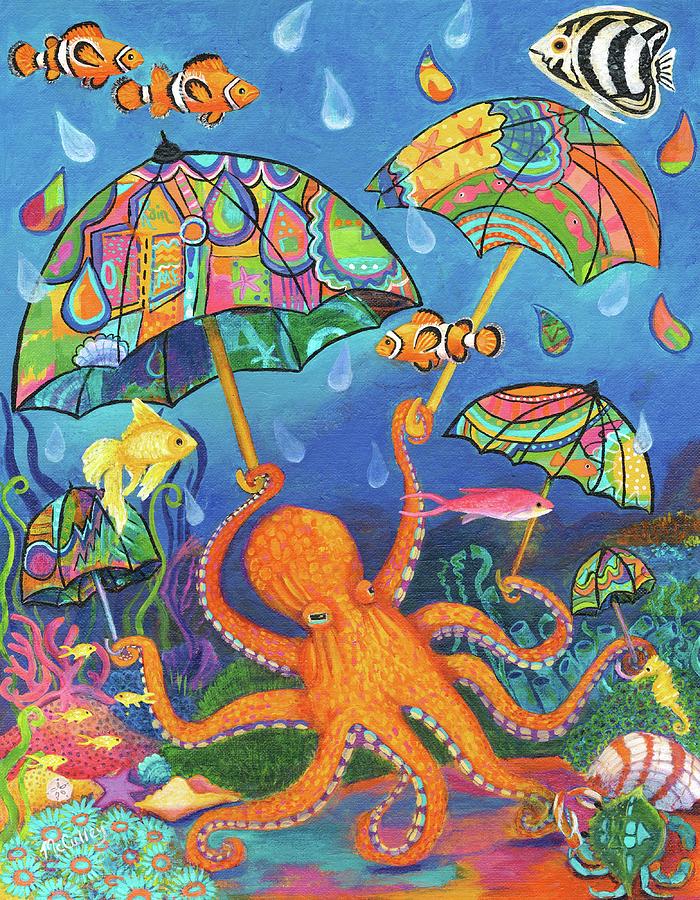 Octopus And Fish 40*50CM(Canvas)Full Round Drill Diamond Painting gbfke