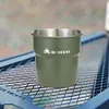 3Pcs 300ml Outdoor Camping Cup with Storage Bag Beer Wine Cup for Picnic (Green)
