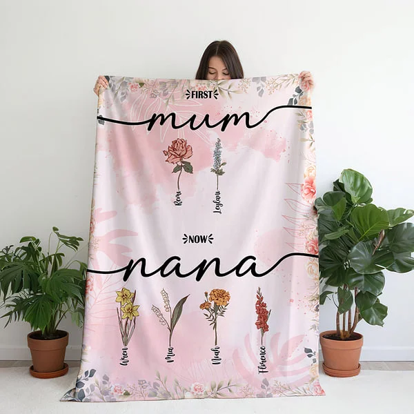  Birth Flower Blanket