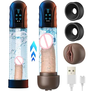 Water Penis Pump Male Sex Toys Waterproof Automatic Penis Enlarger Extend Pump